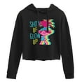 thumbnail image 1 of Trolls - Show Up Glow Up Poppy - Juniors Cropped Pullover Hoodie, 1 of 5