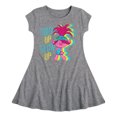 thumbnail image 1 of Trolls - Show Up Glow Up - Toddler & Youth Girls Fit & Flare Dress, 1 of 1