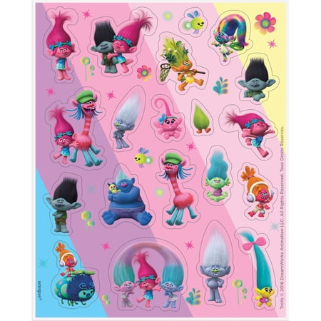 Trolls Sticker Sheets, 4ct