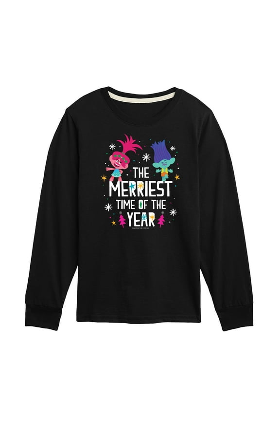 - The Merriest Time Of The Year Poppy and Branch - Toddler & Youth Long Sleeve Graphic T-Shirt