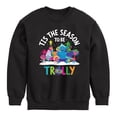 thumbnail image 1 of Trolls - Tis The Season Trolly Branch and Friends - Toddler & Youth Crewneck Fleece Sweatshirt, 1 of 5