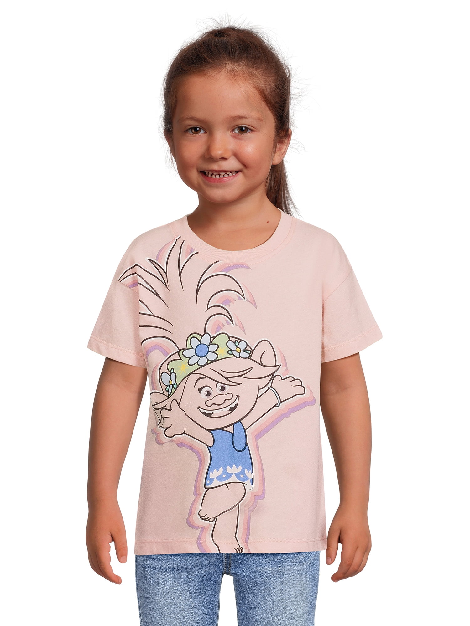 Trolls Toddler Girl Graphic Tee, Sizes 12M5T