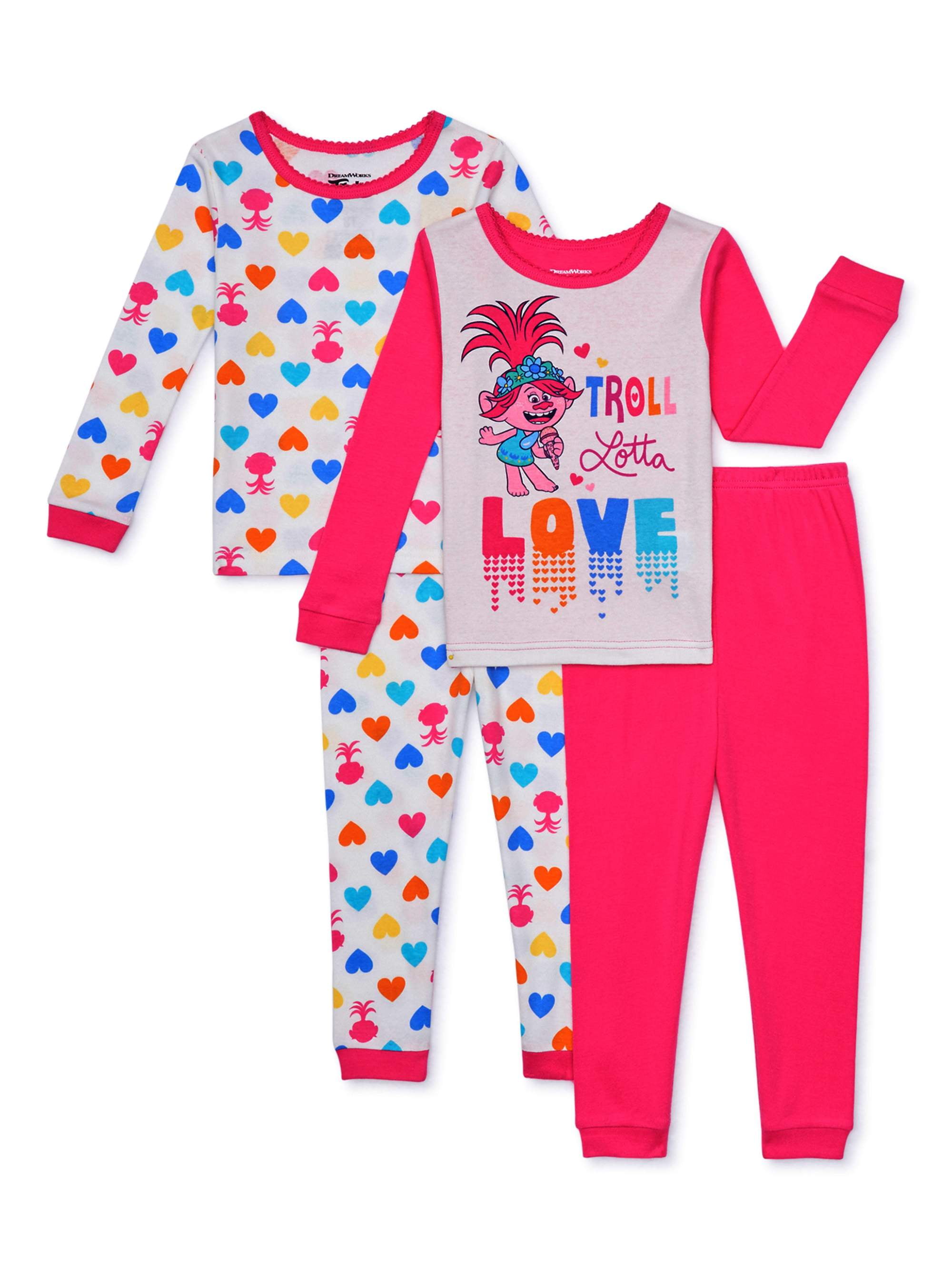 Trolls pajamas 2t sales