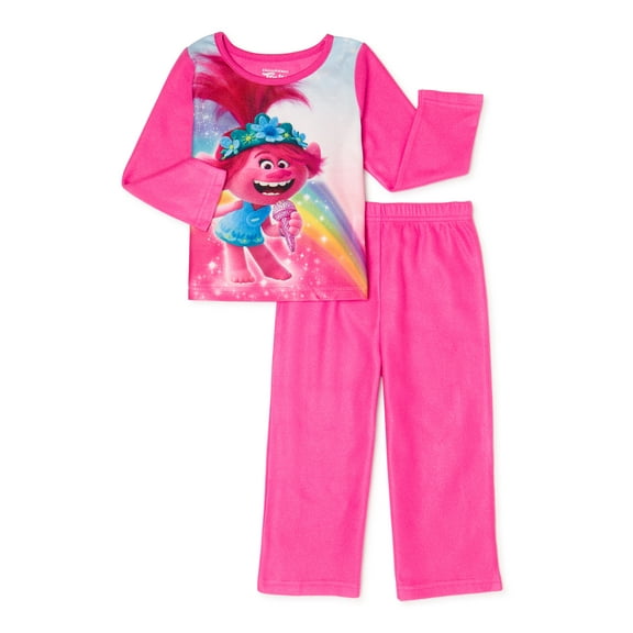 Trolls Toddler Girls' Pajamas, 2 Piece Set