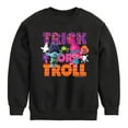 thumbnail image 1 of Trolls - Trick Or Troll Branch and Poppy - Toddler & Youth Crewneck Fleece Sweatshirt, 1 of 5