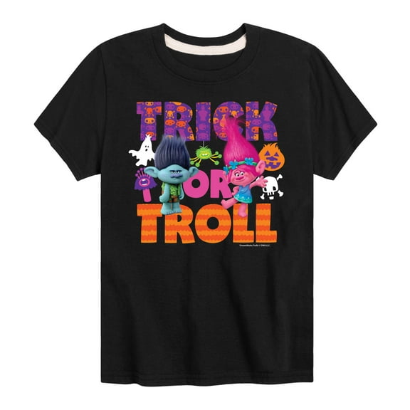 Trolls - Trick Or Troll - Toddler & Youth Short Sleeve Graphic T-Shirt