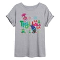 thumbnail image 1 of Trolls - Troll La La La La - Juniors Ideal Flowy Muscle T-Shirt, 1 of 5