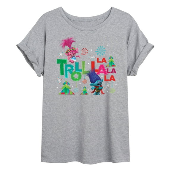 Trolls - Troll La La La La - Juniors Ideal Flowy Muscle T-Shirt