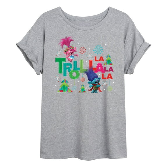 Trolls - Troll La La La La - Juniors Ideal Flowy Muscle T-Shirt