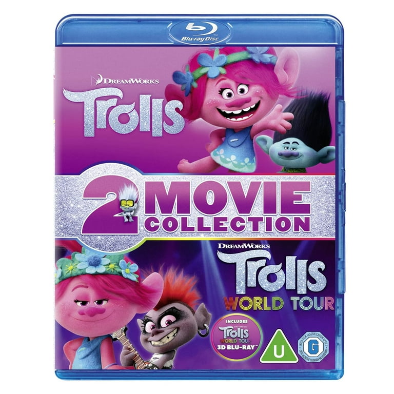 Trolls Trolls World Tour 3D 2D Blu Ray Region Free Walmart