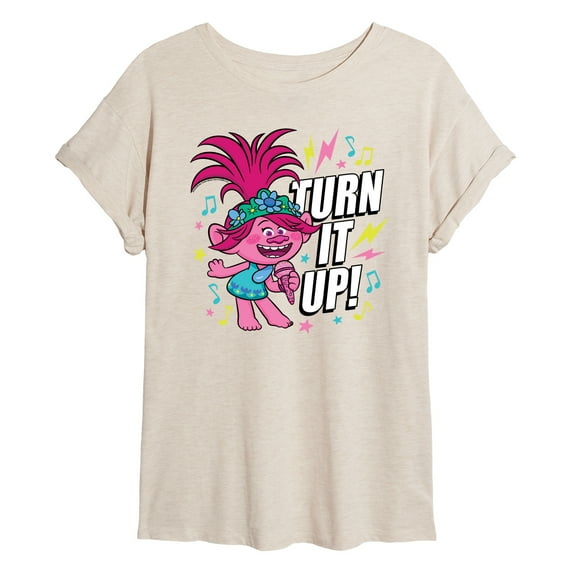 Trolls - Turn It Up - Juniors Ideal Flowy Muscle T-Shirt