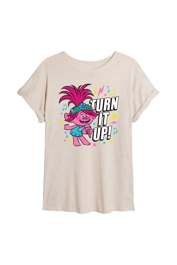 - Turn It Up - Juniors Ideal Flowy Muscle T-Shirt