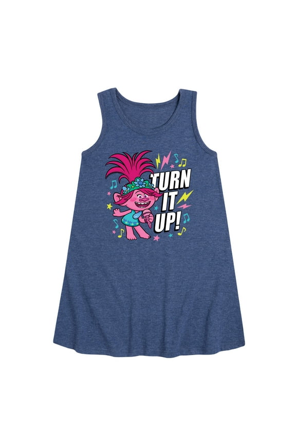 - Turn It Up Poppy - Toddler & Youth Girls A-line Dress