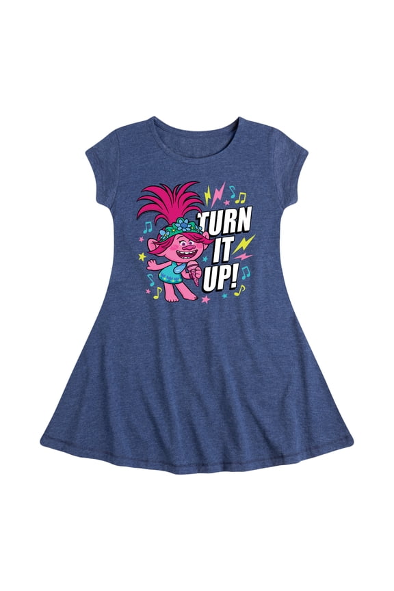 - Turn It Up Poppy - Toddler & Youth Girls Fit & Flare Dress