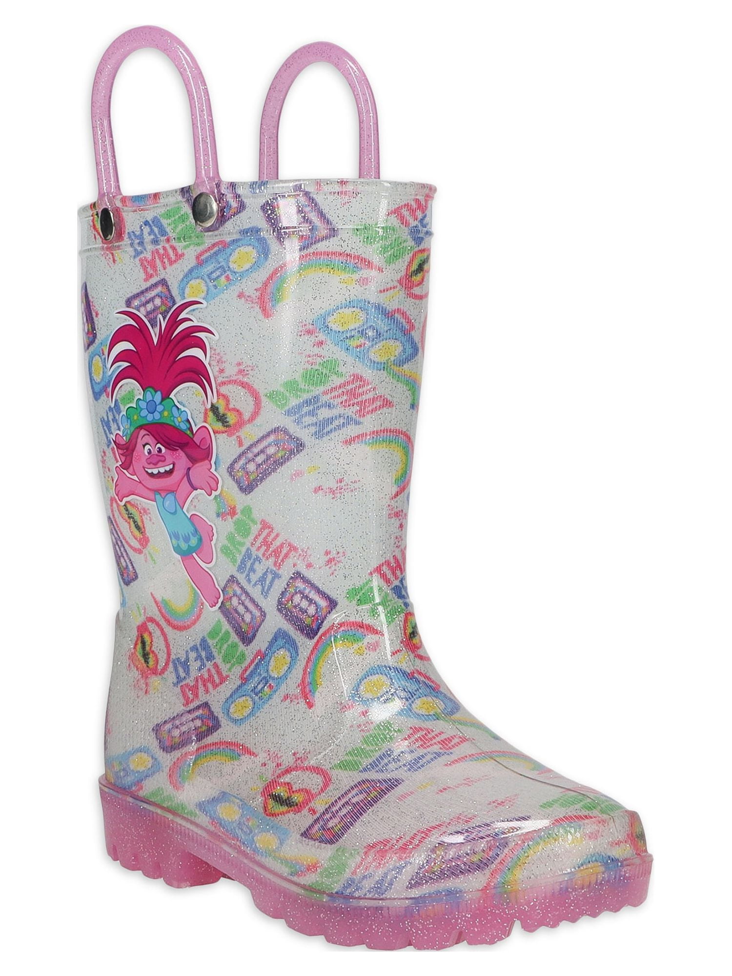 Light pink rain boots toddler hot sale