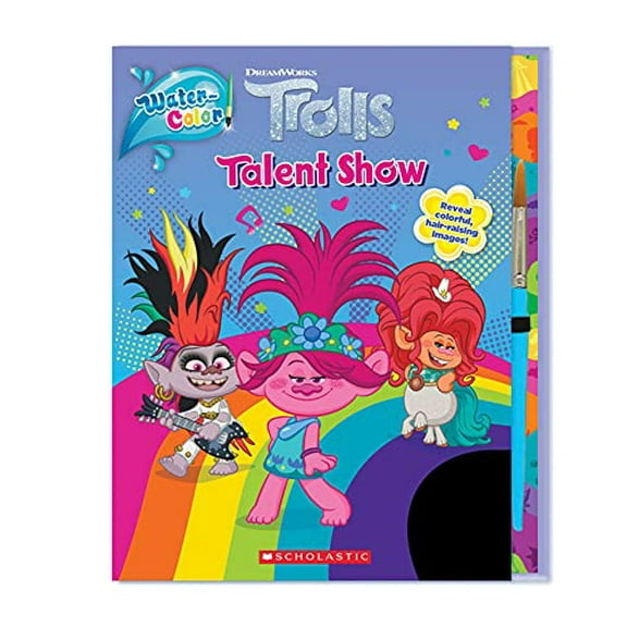 Pre-Owned Trolls: Water-Color! Talent Show (Trolls: Paint with Magic) Paperback