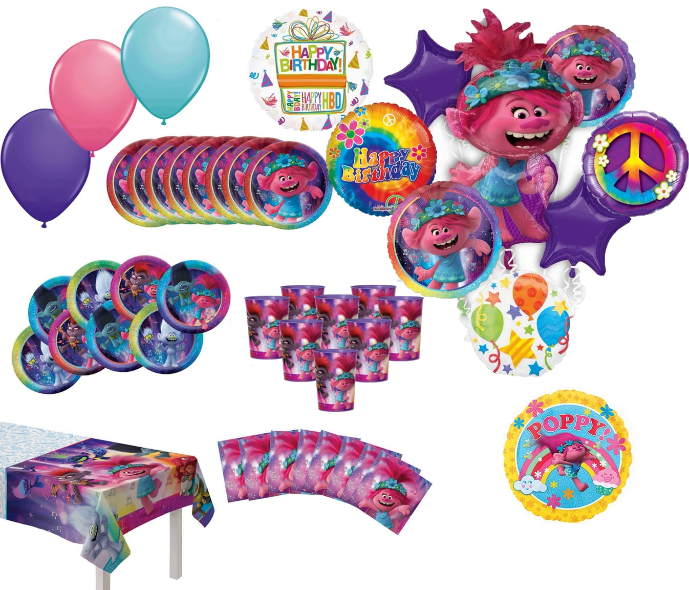 TROLLS World Tour FRIENDSHIP BRACELETS KITS (8) ~ Birthday Party Supplies  Toys