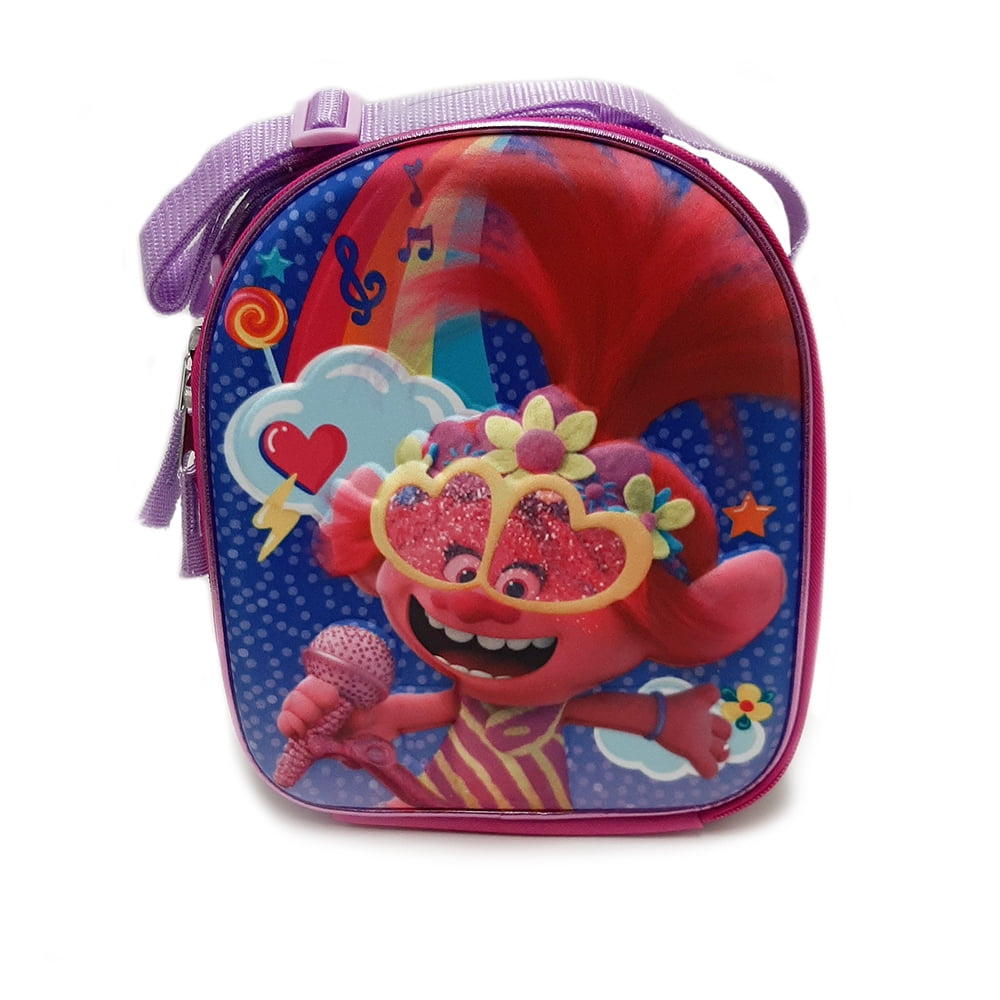 TROLLS Backpack and Lunch Box NeW Sparkly Book Bag With Lunchbox POPPY NWT