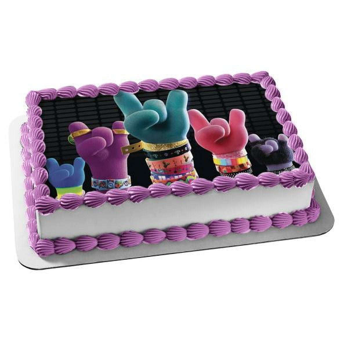 TROLLS World Tour 8 child party supplies~Birthday Party Supplies Dessert  Cake