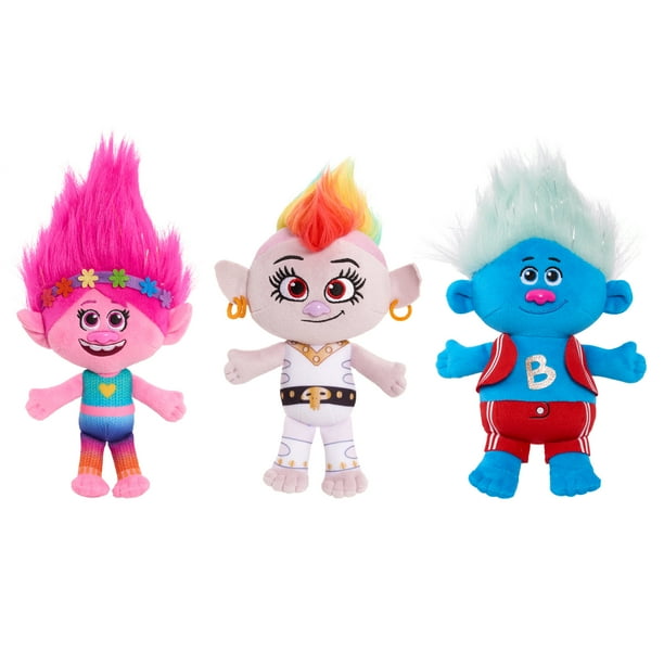 Trolls World Tour Small Plush 3-Pack, Grand Finale Poppy, Grand Finale ...