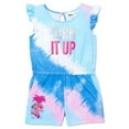 thumbnail image 1 of Trolls World Tour Turn It Up Poppy Flutter Sleeve Girl's Romper Small (6-6X), 1 of 4