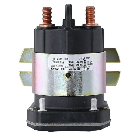 Trombetta 24 Volt 4 Terminal Solenoid Fits 225 Amp Continuous Duty 114-2411-020
