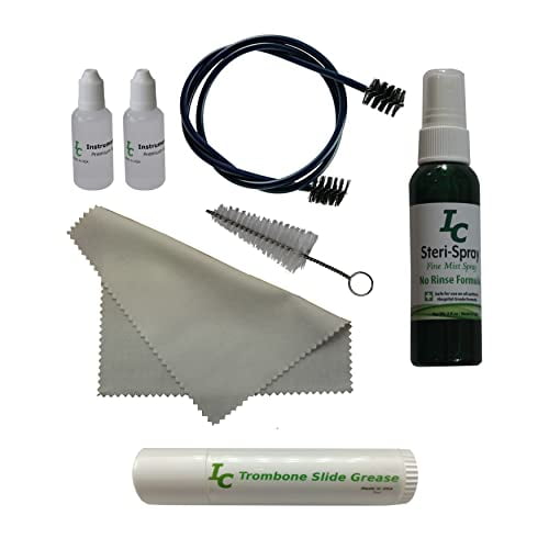 Trombone Care Kit, Valve Oil, Cleaning Snake, Mouthpiece Brush