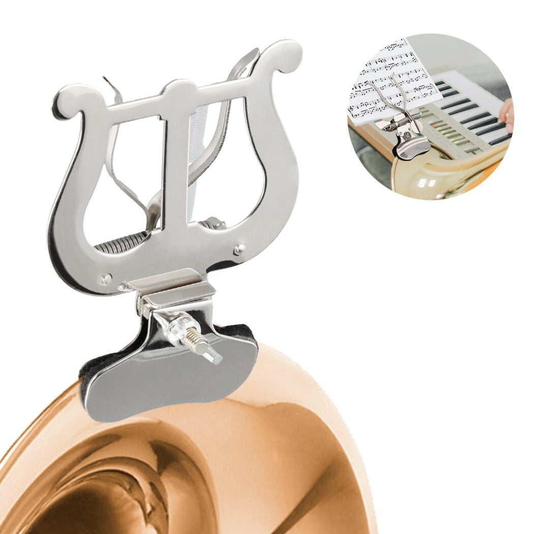Trombone Marching Lyre, Simple ClampOn Trombone Sheet Music Clip