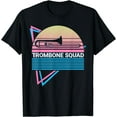 thumbnail image 1 of Trombone Squad Trombonist Instrument T-Shirt Black Small, 1 of 4