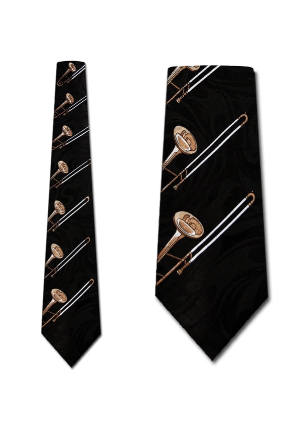 Trombone Striped Necktie Mens Tie by Steven Harris
