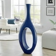 thumbnail image 1 of Trombone Vase // Small Navy Blue, 1 of 2