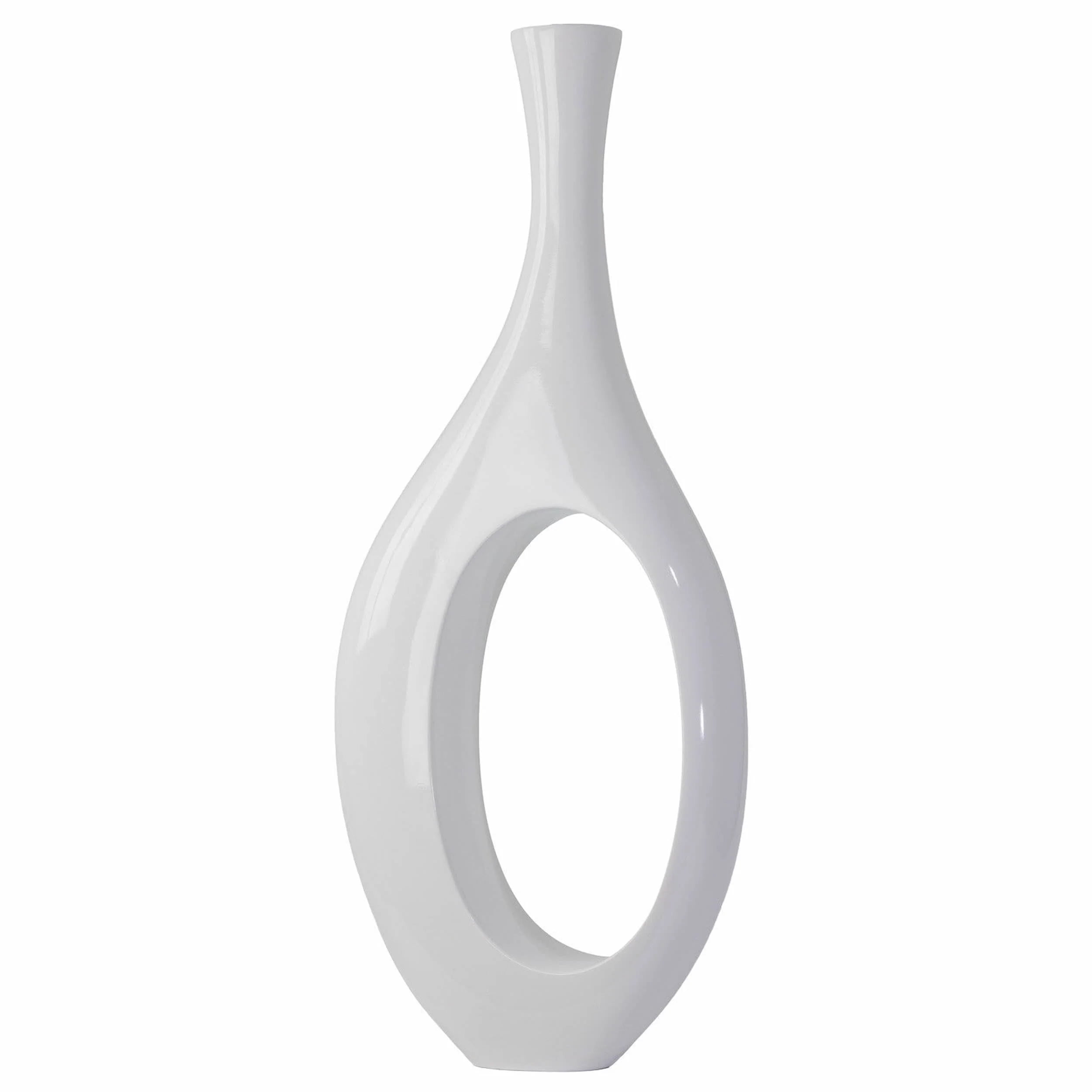 Trombone Vase // Small White - Walmart.com