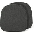 thumbnail image 1 of Tromlycs 14x14 Metal Chair Cushions Pads Set of 2 for Tolix Metal Chairs Small Seat Cushions 14 inch Black Gray, 1 of 6