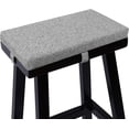thumbnail image 1 of Tromlycs Saddle Stool Cushion Rectangular Bar Stool Seat Cushion Cover Rectangle with Velcro Strap Ties, 18x9.5 inches, 1 Piece, Light Grey, 1 of 6