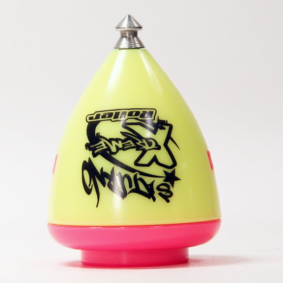 Trompos Space SL Spin Top Saturno Xtreme Roller - Bearing Tip SpinTop - (Yellow Pink)