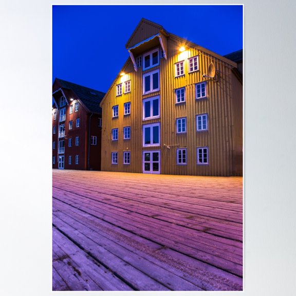 Tromso # 24 Poster Wall Art, Modern Wall Decor For Living Room Bedroom, 24x36 UNFRAMED