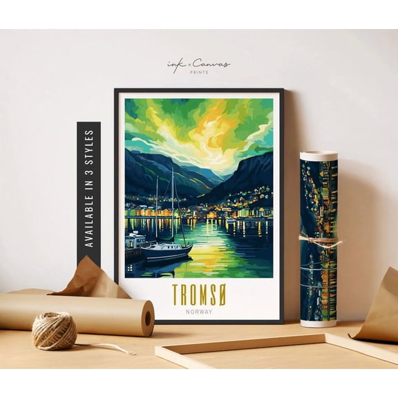 Tromso Norway Northern Lights Wall Decor