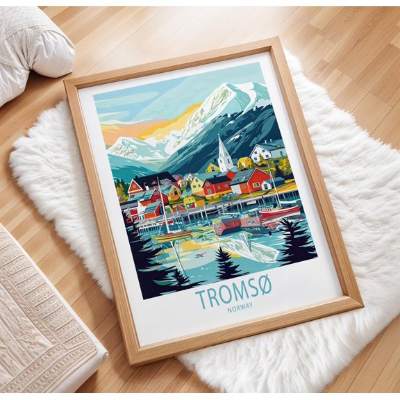 Tromso Norway Scenic Travel Home Decor