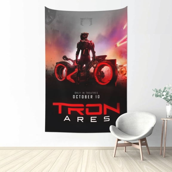 Tron: Ares Movie Wall Tapestries for Bedroom Aesthetic Living Room Office Decor 60x40in