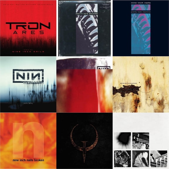 Tron: Ares (Ost) (180G/2LP) & Pretty Hate Machine: 2010 Remaster & Pretty Hate Machine & With Teeth (2LP) & Fragile (3LP/180G/2016 Remaster) & Downward Spiral (2LP/180G/2016 Remaster) & Broken (180G/LP/7Inch) & Quake (2LP) & Bad Witch (LP)