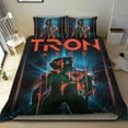thumbnail image 1 of Tron Ares Themed Bed Sheet Set Three Piece Set 53x79 In ches Comfortable And Skin Friendly Unique Design Creating A Star Studded Night Home Decor Gifts For Family Friends fans, 1 of 6