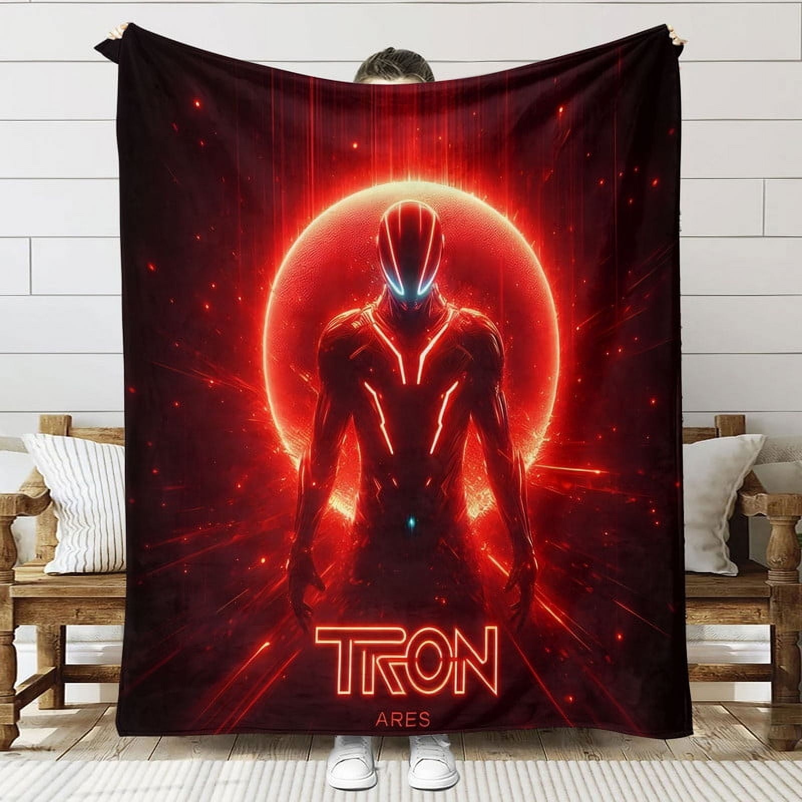 Tron Ares Throw Blanket Gifts for Fans Lover Girls Boys Women Present Hoodie Him Bed 30"x40"