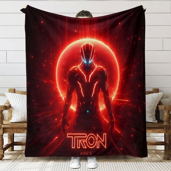 Tron Ares Throw Blanket Gifts for Fans Lover Girls Boys Women Present Hoodie Him Bed 50"x60"