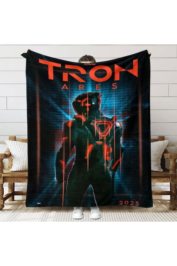 Tron Ares Throw Blanket Gifts for Fans Lover Girls Boys Women Present Hoodie Him Bed 50"x60"