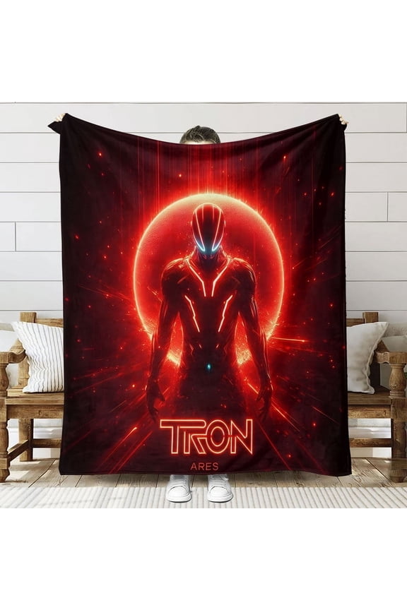 Tron Ares Throw Blanket Gifts for Fans Lover Girls Boys Women Present Hoodie Him Bed 60"x80"