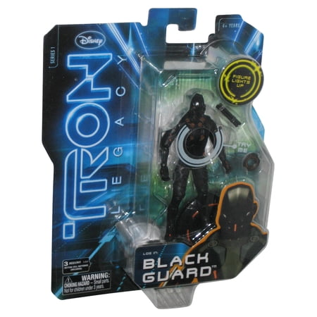 Tron Legacy Disney Clu's Black Guard (2010) Spin Master 4-Inch Figure - (Try Me Button Does NOT work)