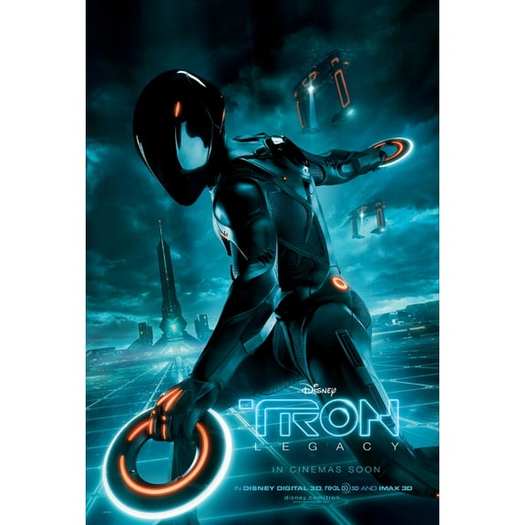 Tron Legacy Movie Poster #A02 Metal Print 12In x 16In 12x16 Multi-Color Square Adults Best Posters