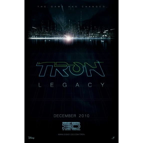 Tron Legacy Movie Poster Wall Art 12x16 Print on Metal Sign 12in x 16in #080596 Square Adults Best Posters