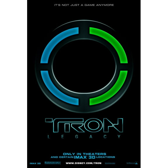 Tron Legacy Movie poster Wall Art 12x16 Print on Metal Sign 12in x 16in Square Adults AB Posters