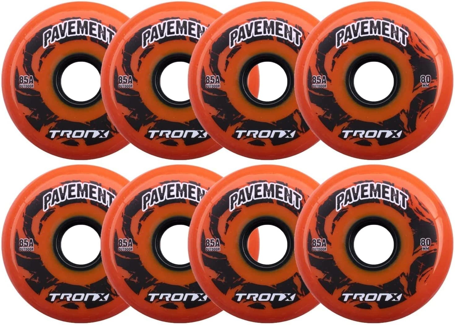 Roues De Roller Hockey TRONX 85A – 4x76mm + 4x80mm, Pour Extérieur Asphalte, Neuves